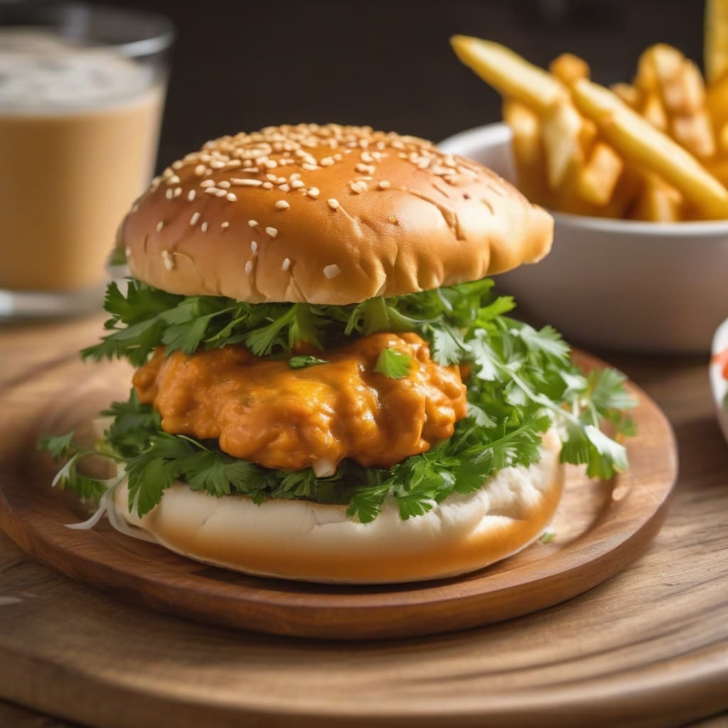Butter Chicken Burger